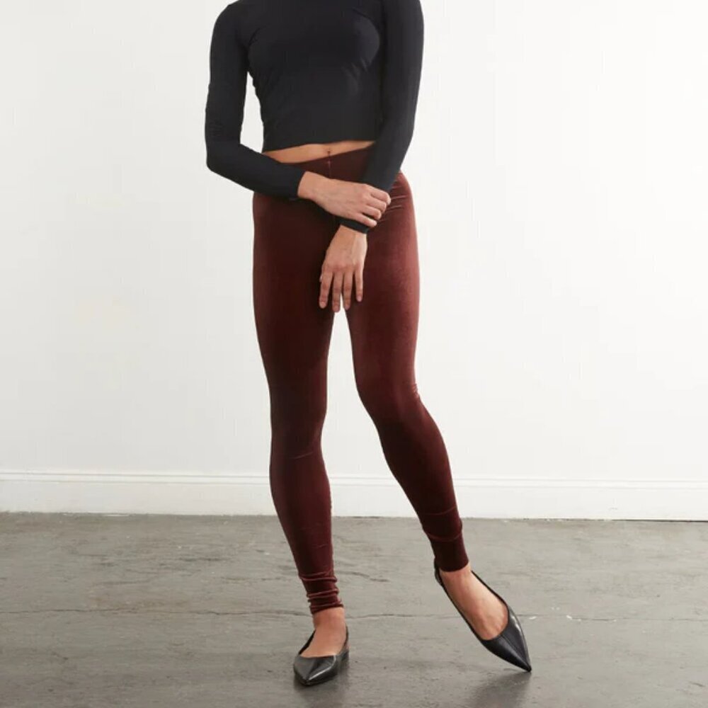 Commando Sumac Velvet Legging. Sz: XL